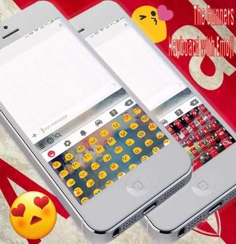 Arsenal Keyboard Emoji screenshot 3