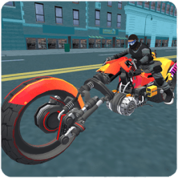 Police Sci Fi Bike Rider 3D आइकन