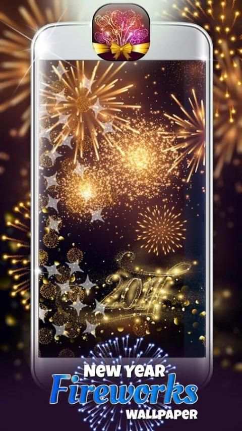 New Year Fireworks Wallpaper screenshot 1