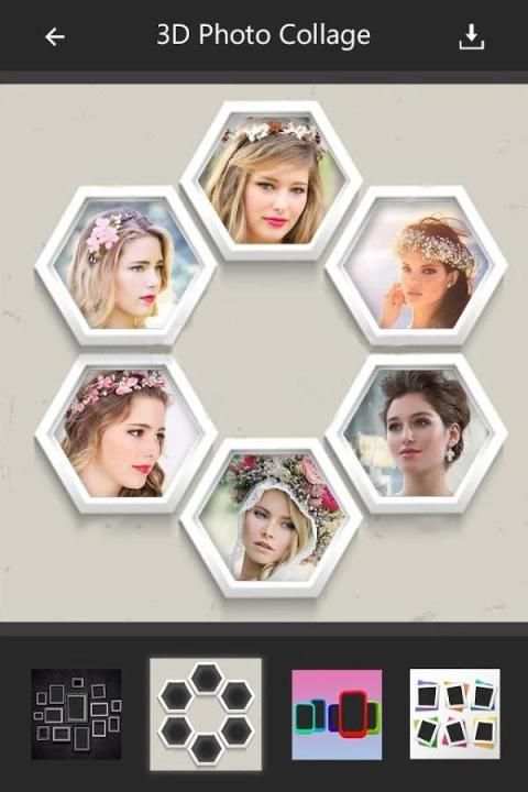 3D Photo Collage Maker 3 تصوير الشاشة