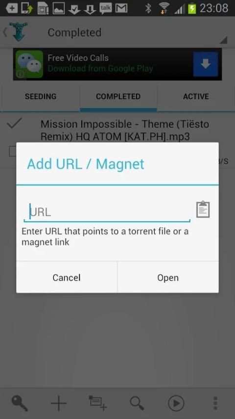 Torrent Downloader Client скриншот 2
