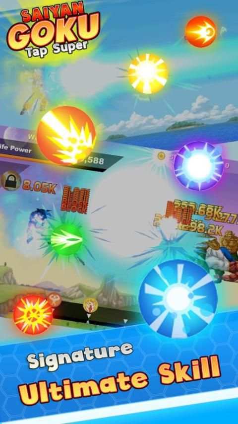 Saiyan Goku Tap Super Z screenshot 3