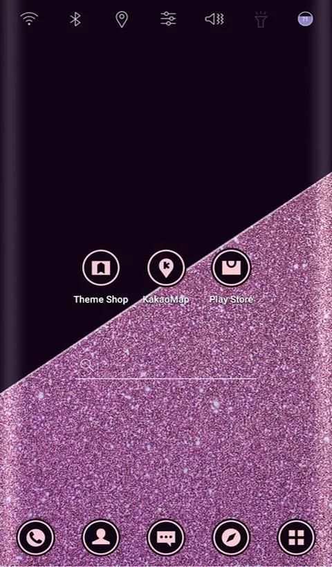 Violet Bling Launcher theme screenshot 4