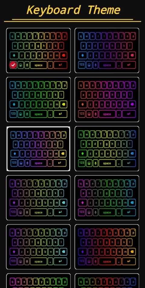 LED keyboard - RGB Colorful Keyboard Lighting screenshot 3