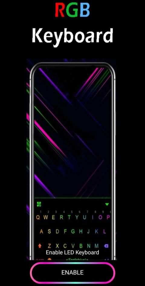 LED keyboard - RGB Colorful Keyboard Lighting screenshot 1