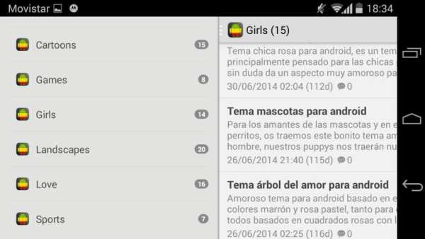 Temas para Android screenshot 1