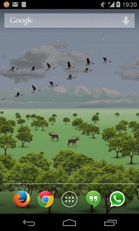 Wind Birds Live Wallpaper Free screenshot 1