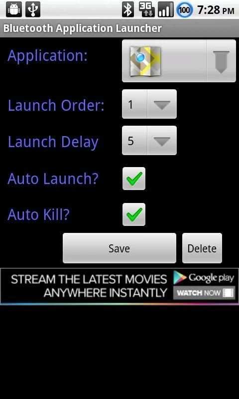Bluetooth App. Launcher (Free) 1 تصوير الشاشة