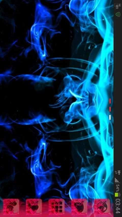 GO Launcher Theme green smoke screenshot 1