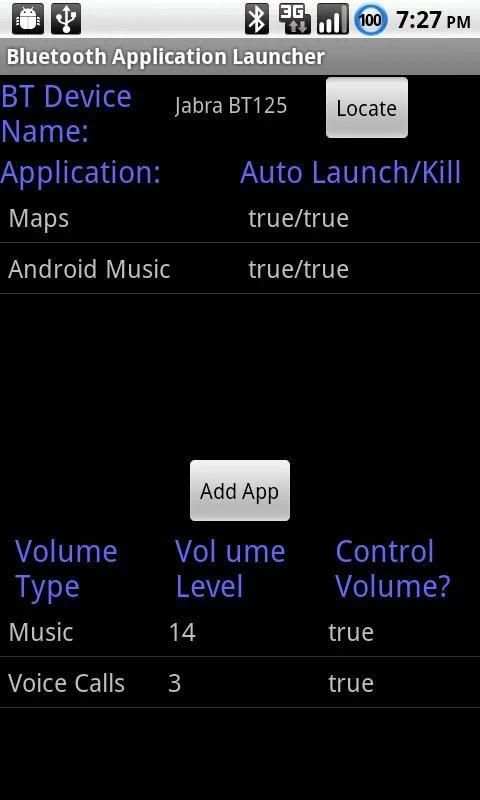 Bluetooth App. Launcher (Free) स्क्रीनशॉट 3