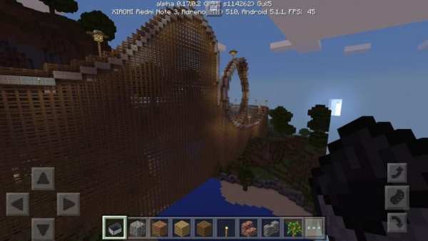 Sky rollercoaster Minecraft PE screenshot 6