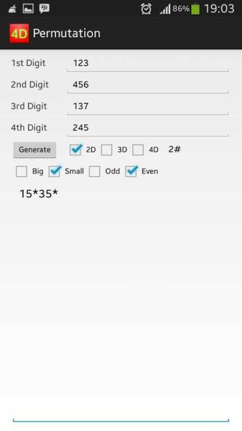 4D Permutation Old Version screenshot 4