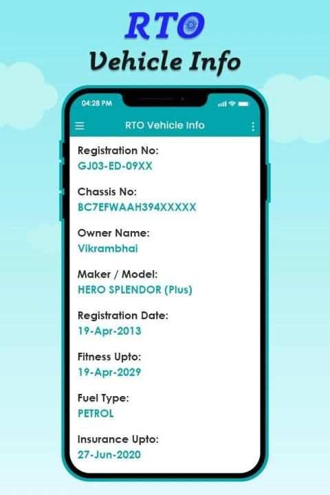 RTO Vehicle Info : Vehicle Owner Details स्क्रीनशॉट 4