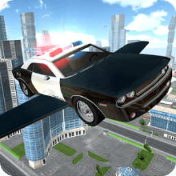 ikon Flying Police Car Driving