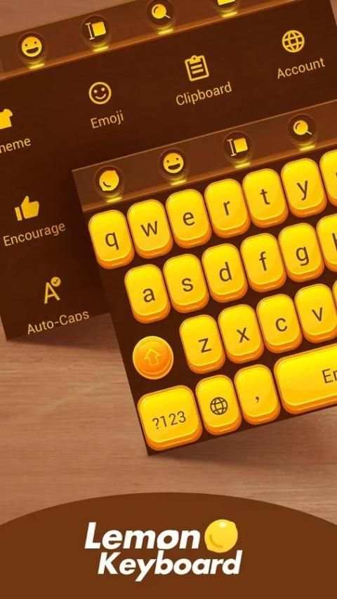 Wooden Box-Lemon Keyboard 1 تصوير الشاشة