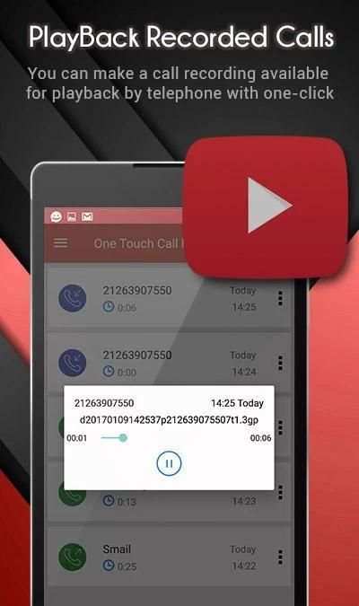 One Touch CallRecorder 1 تصوير الشاشة