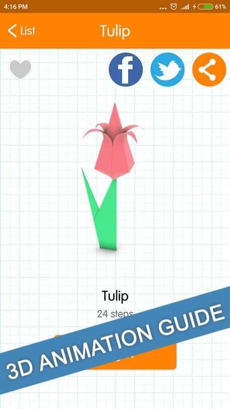 Easy Origami Flower Tutorial screenshot 6