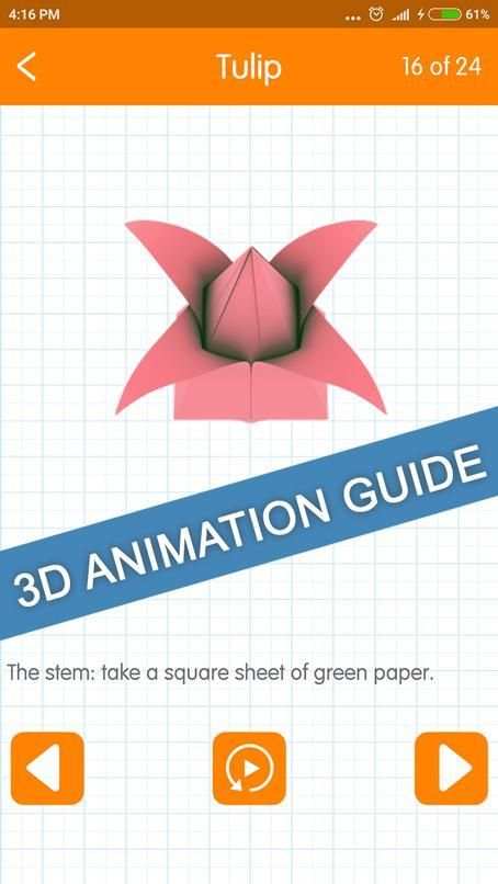 Easy Origami Flower Tutorial 2 تصوير الشاشة