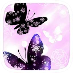Black Pink Butterfly Theme