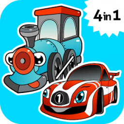 Car &amp; Train games for toddlers أيقونة