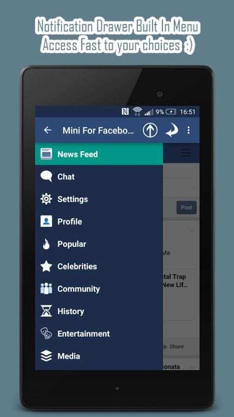 Mini For Facebook - Mini FB स्क्रीनशॉट 4