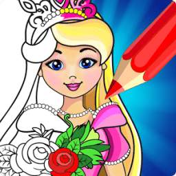 Princess: Kids Coloring Book