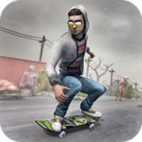 Skateboarding Zombie Lari Game logo