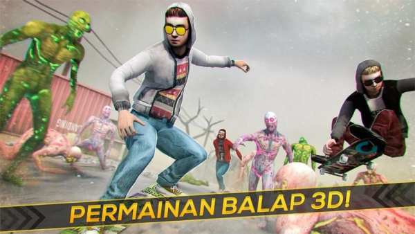 Skateboarding Zombie Lari Game screenshot 3