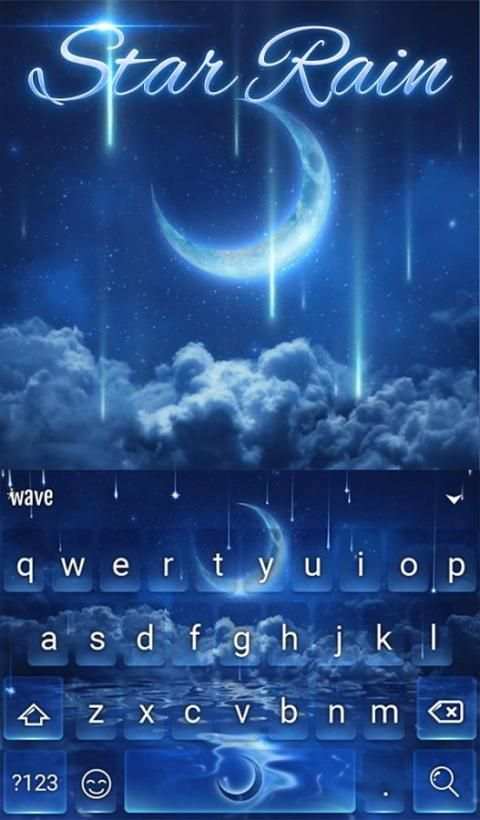Star Rain Animated Keyboard स्क्रीनशॉट 2