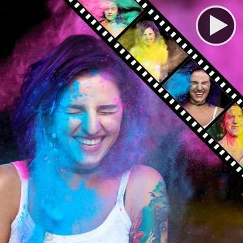 Holi Photo To Video Song Maker स्क्रीनशॉट 3