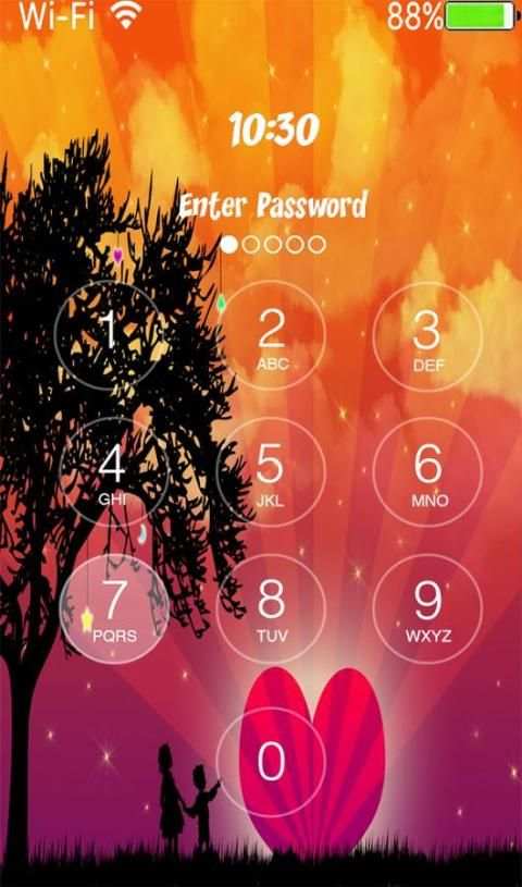 Love couple lock screen screenshot 3