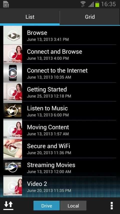 SanDisk Wireless Media Drive स्क्रीनशॉट 1