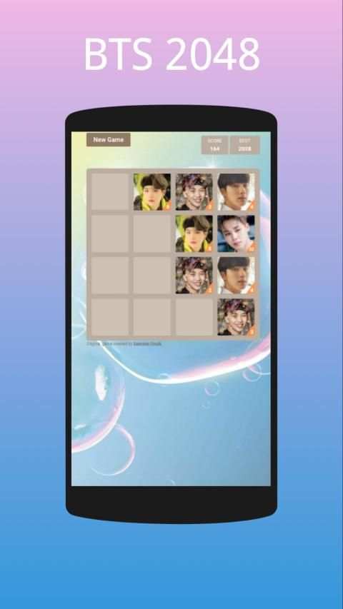 BTS Game 2048 स्क्रीनशॉट 1