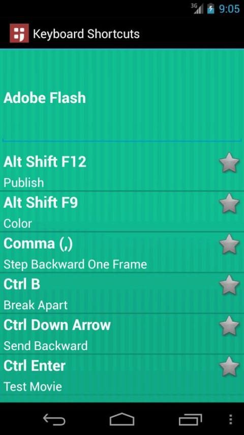 Keyboard Shortcuts Pro 9 تصوير الشاشة