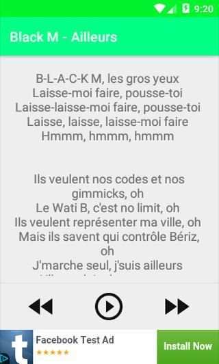 Black M Songs 2017 screenshot 1