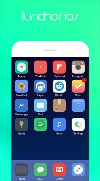 Launcher for iPhone 7 скриншот 2