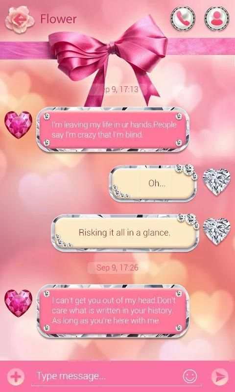 (FREE)GO SMS PRO VISIONS THEME स्क्रीनशॉट 2
