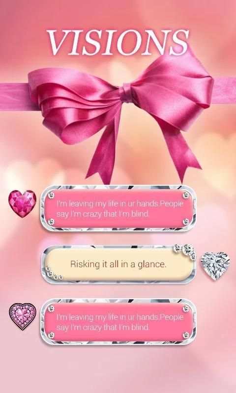 (FREE)GO SMS PRO VISIONS THEME स्क्रीनशॉट 1