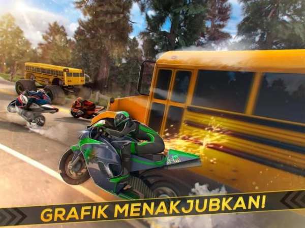 Bus melawan Moto GP Balap screenshot 5