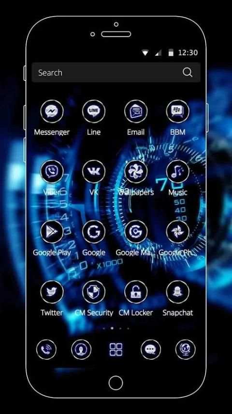 Mobil Speedometer Tema screenshot 4