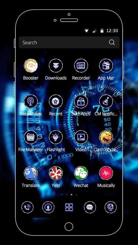 Car Speedometer Theme 1 تصوير الشاشة