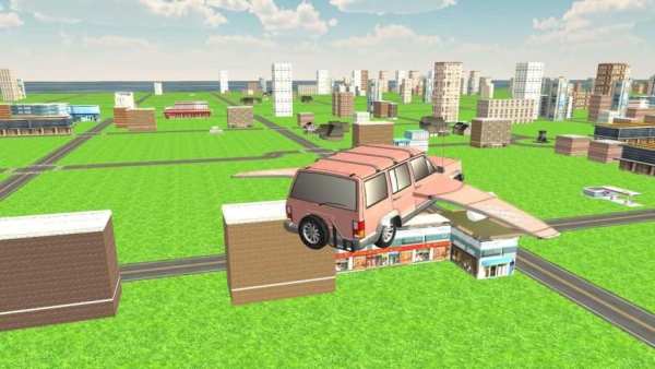 Flying Car Sim 3D 3 تصوير الشاشة