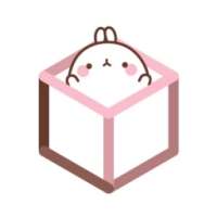 Molang&I - 3D Sticker Photo