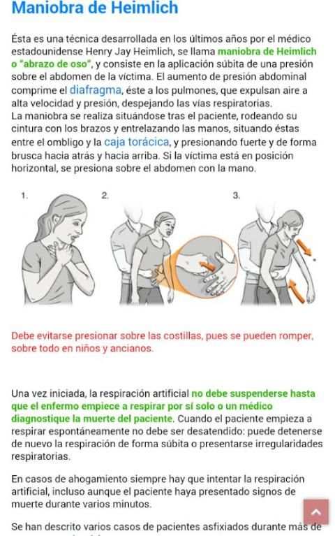 Manual de Primeros Auxilios screenshot 9