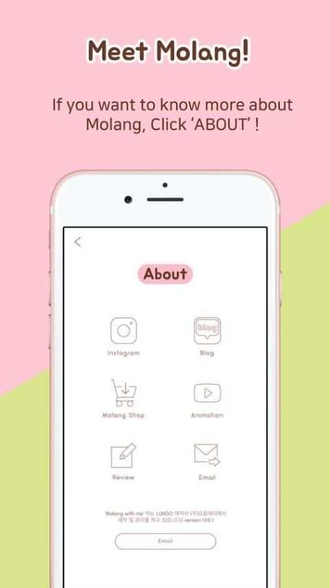 Molang&I - 3D Sticker Photo 1 تصوير الشاشة