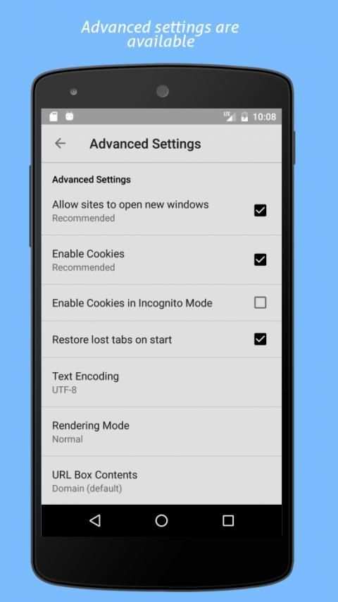 LTE Browser screenshot 1
