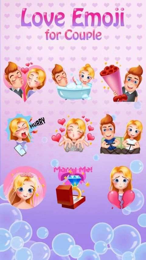 Love Emoji Keyboard for Couple 4 تصوير الشاشة