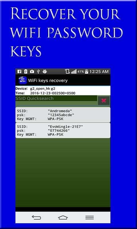 Wifi Master Key :recovery screenshot 2