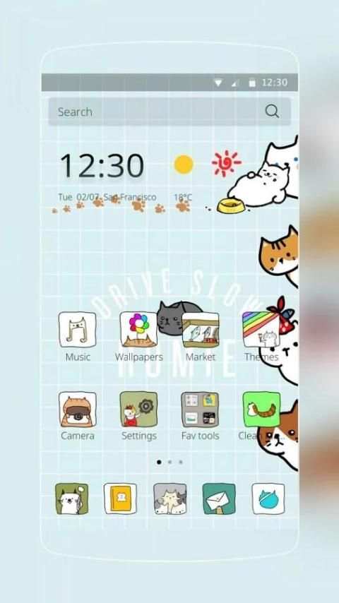 Lucu Kitty Cat Tema screenshot 4