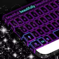 Color Keyboard Neon Purple
